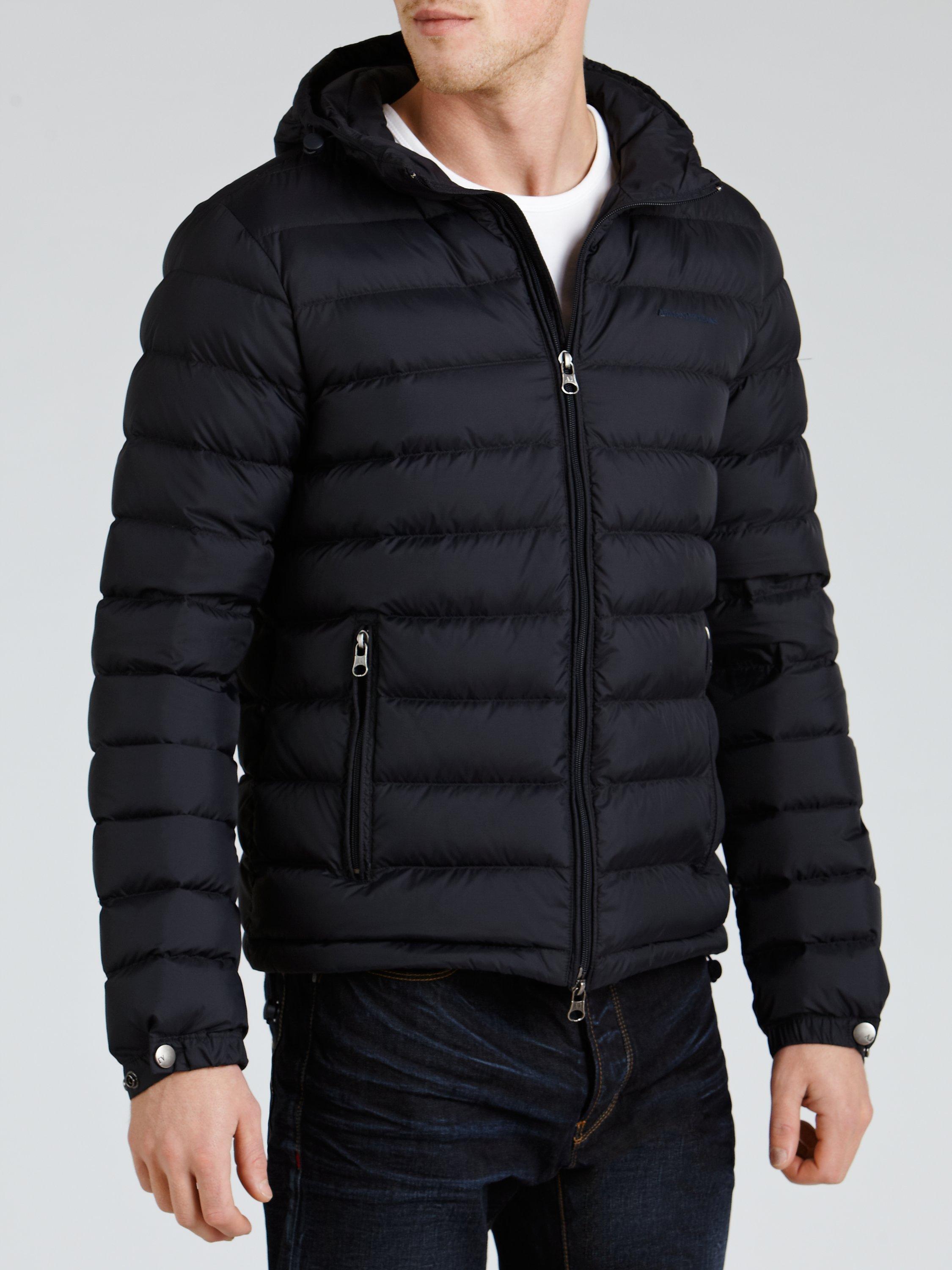 Armani jeans puffer jacket hotsell