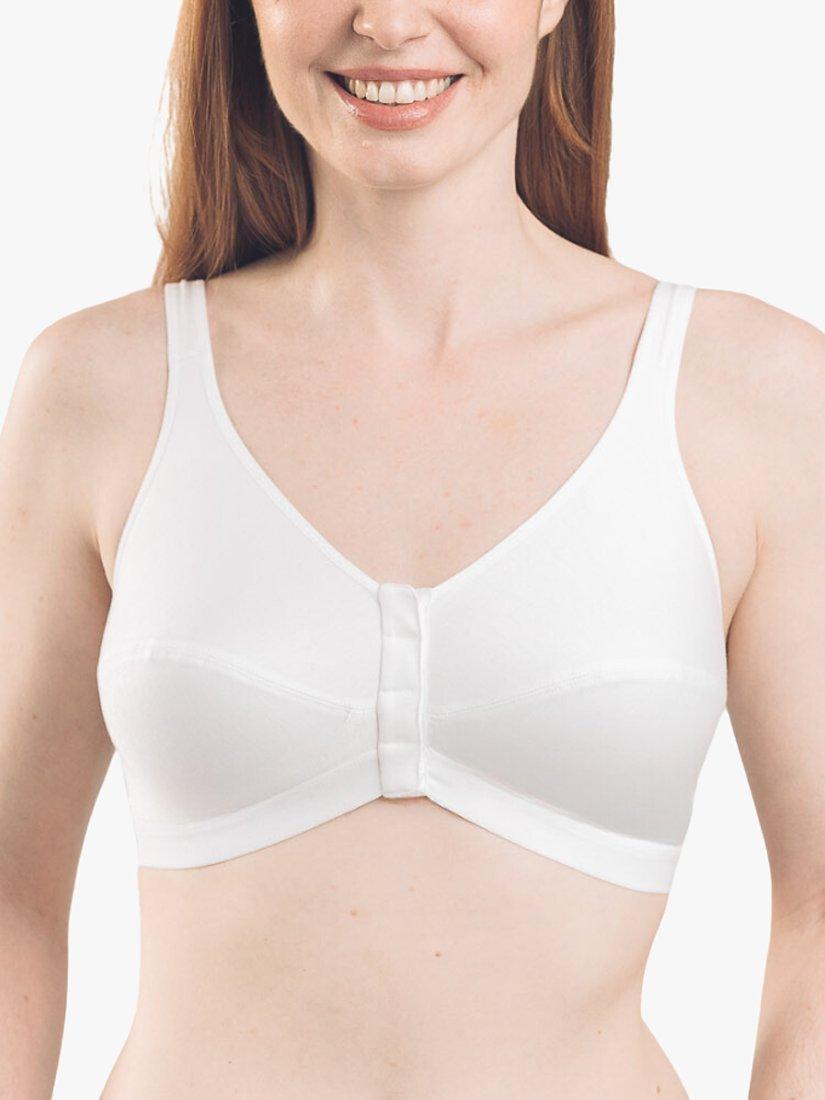 Royce Front Fastening 1010 Cotton Comfi-Bra, White  