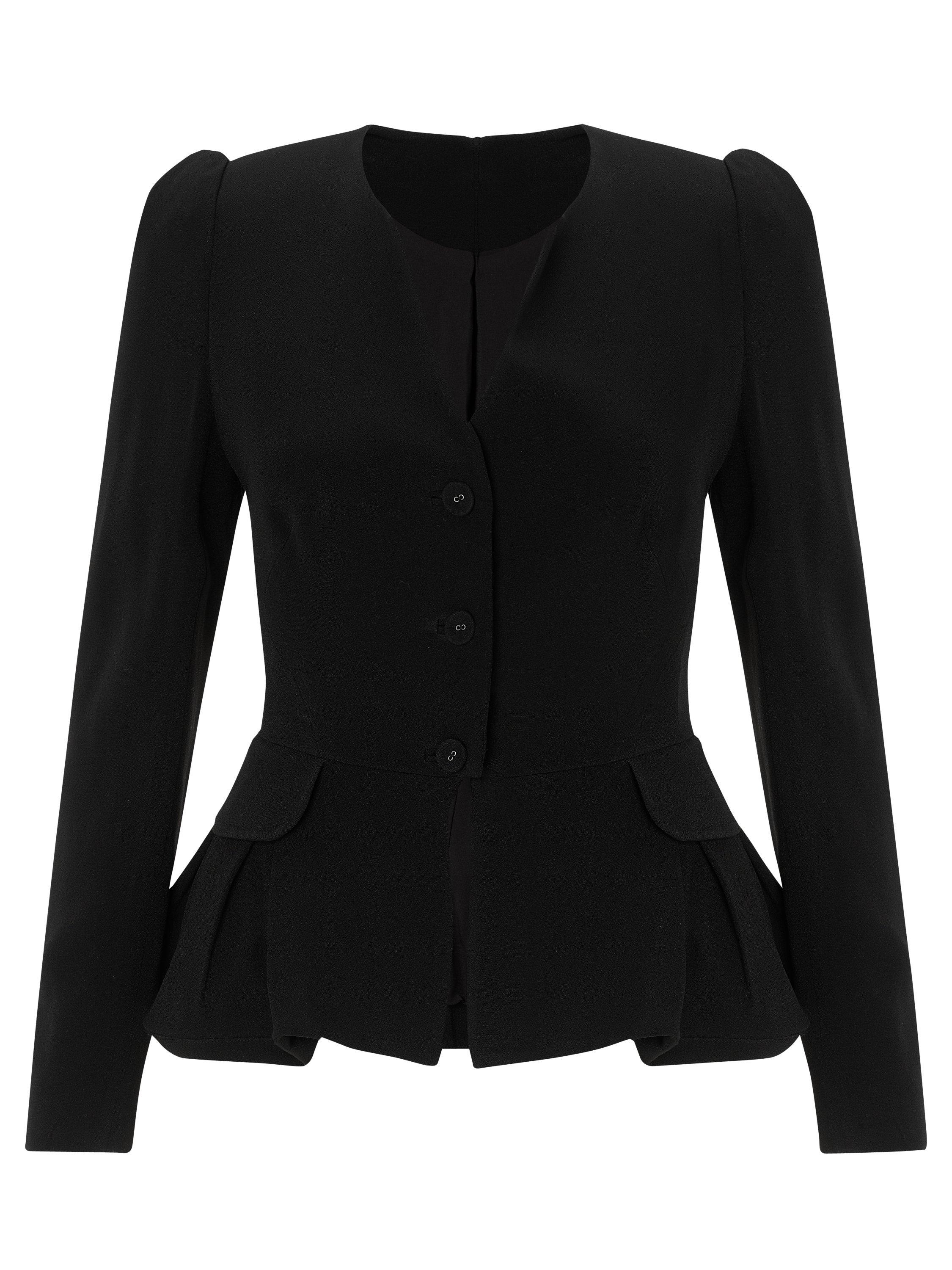 Somerset by Alice Temperley Peplum Jacket Black