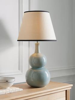 John Lewis Raffia Taped Lampshade - view 2, Black