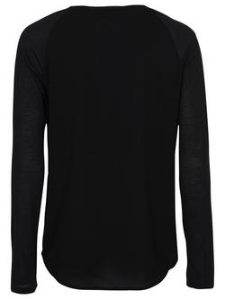 French Connection Classic Polly Long Sleeve T-Shirt, Black - view 2, Black