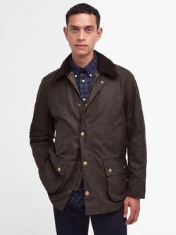 Barbour Ashby Waxed Cotton Field Jacket, Olive, Olive