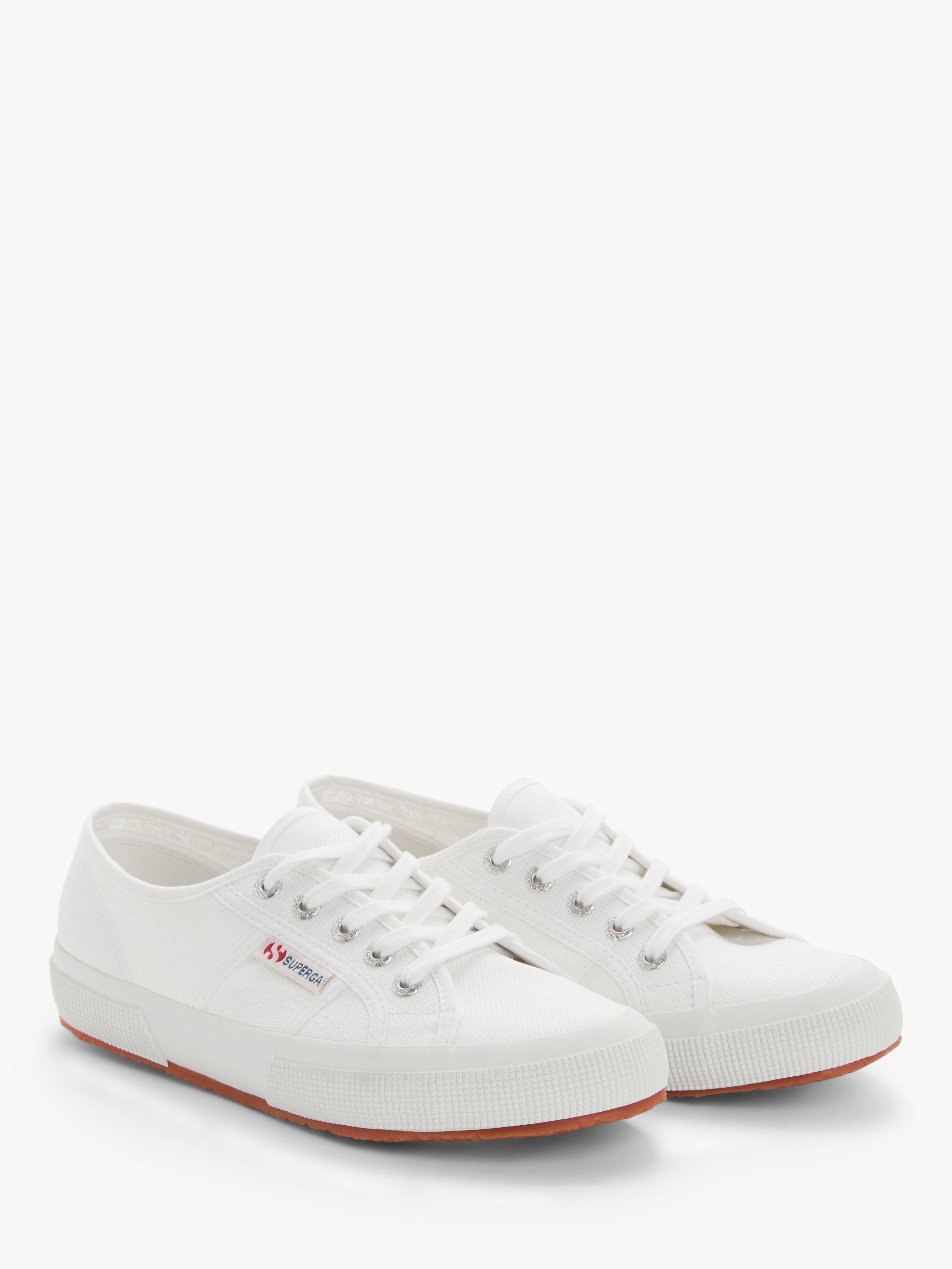 Superga 2750 Cotu Classic Canvas Vegan Trainers, White, 5