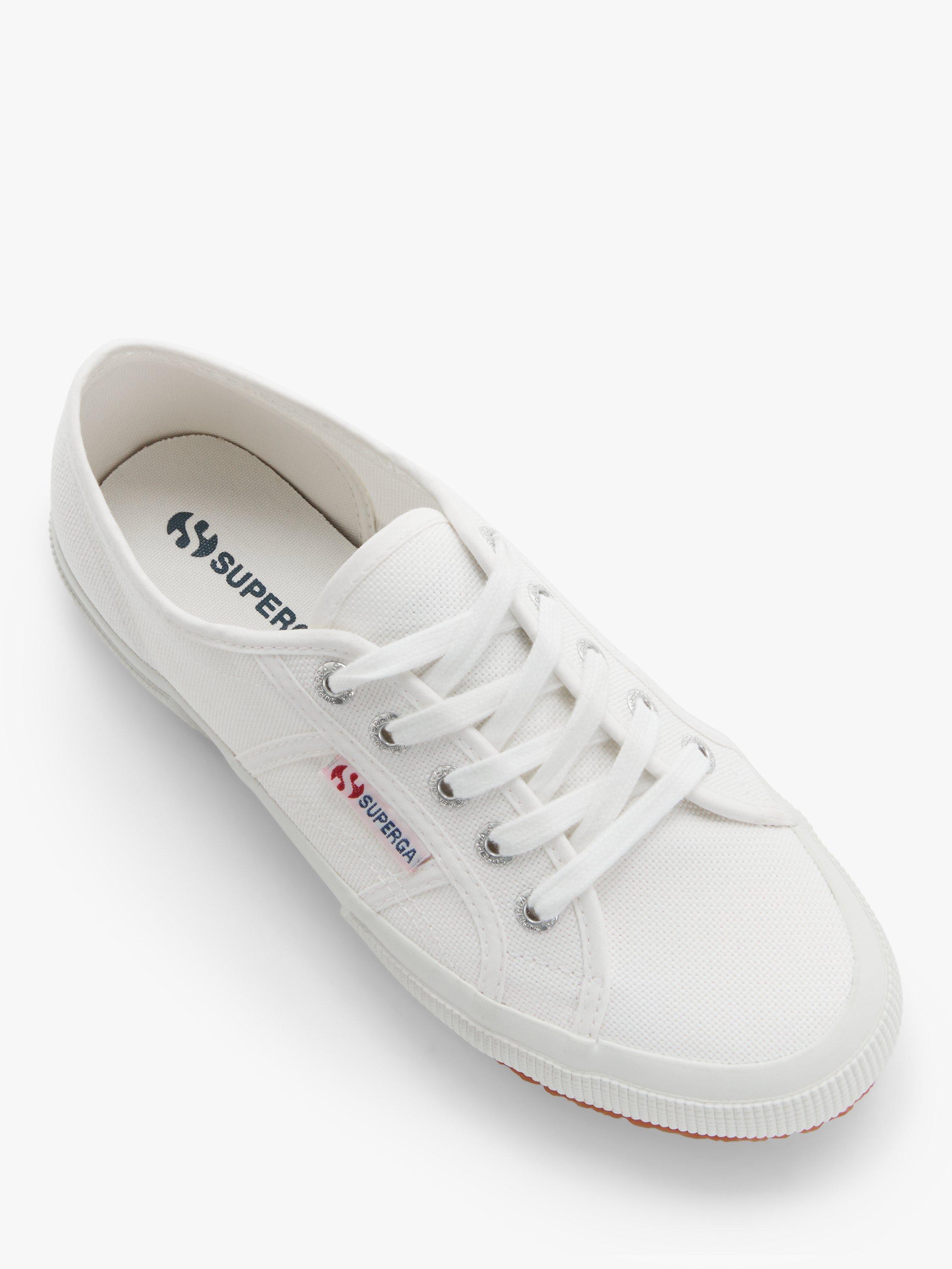 Superga 2750 Cotu Classic Canvas Vegan Trainers, White, 5