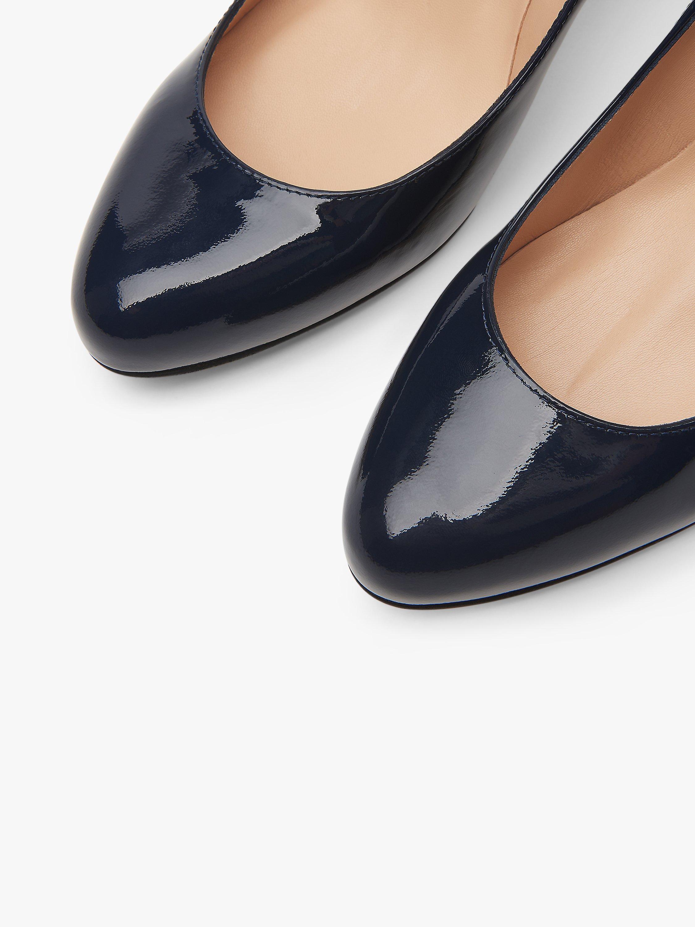 Lk bennett navy patent shoes online