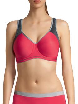 Freya Sonic Sports Underwired Moulded Crop Top Sports Bra, Hot Crimson