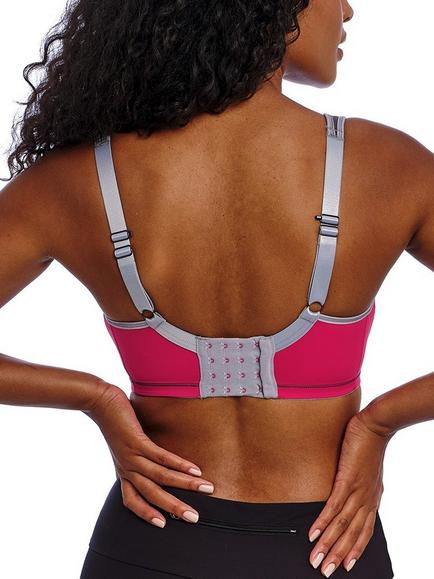Freya Sonic Sports Underwired Moulded Crop Top Sports Bra - view 2, Hot Crimson