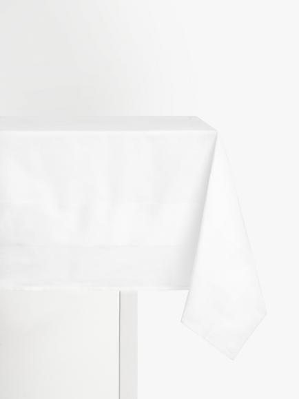John Lewis Fine Tablecloth, White, White