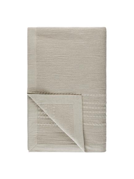 John Lewis Linear Stripe Quilt, Latte, Latte