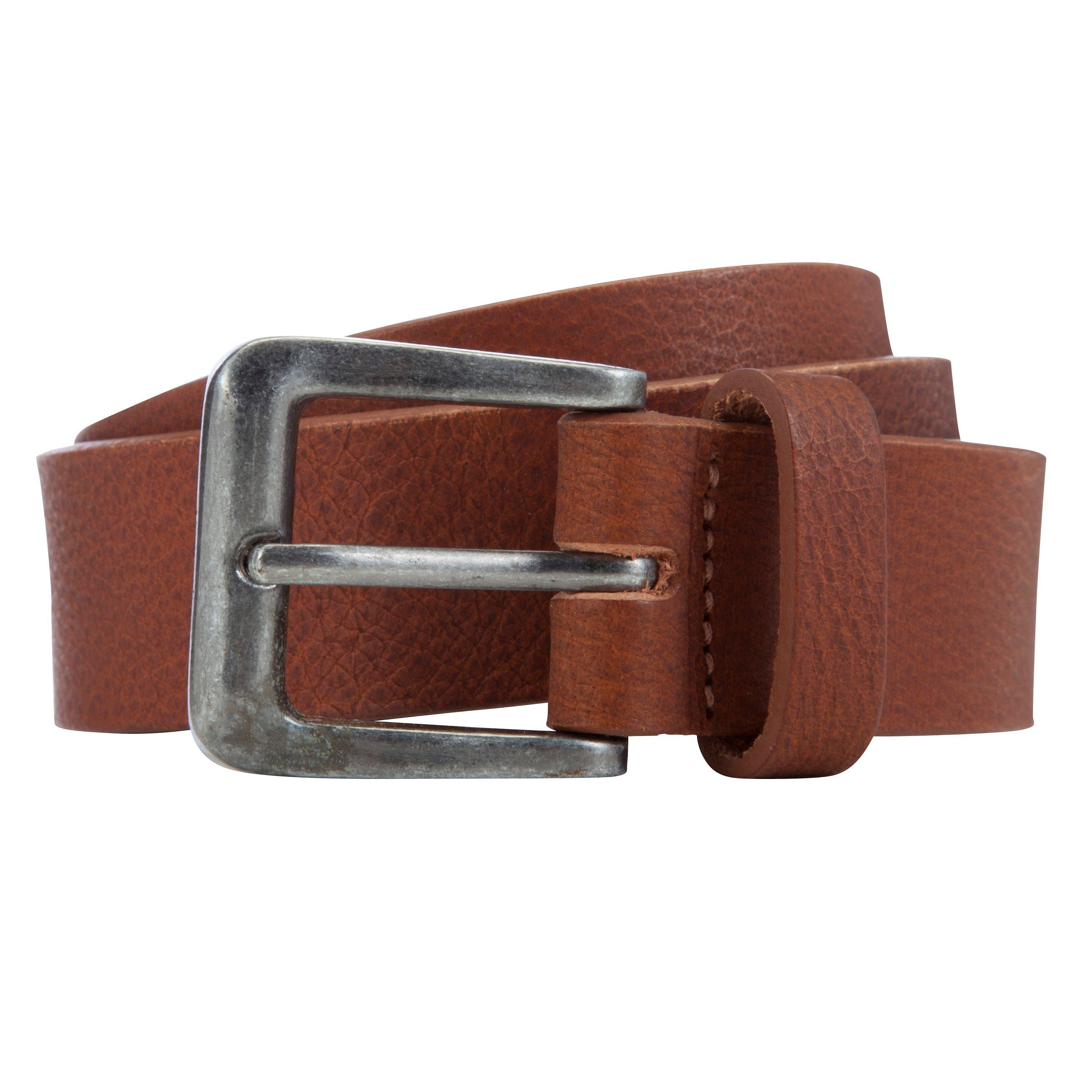 John Lewis Boy Leather Belt, Tan, S/M