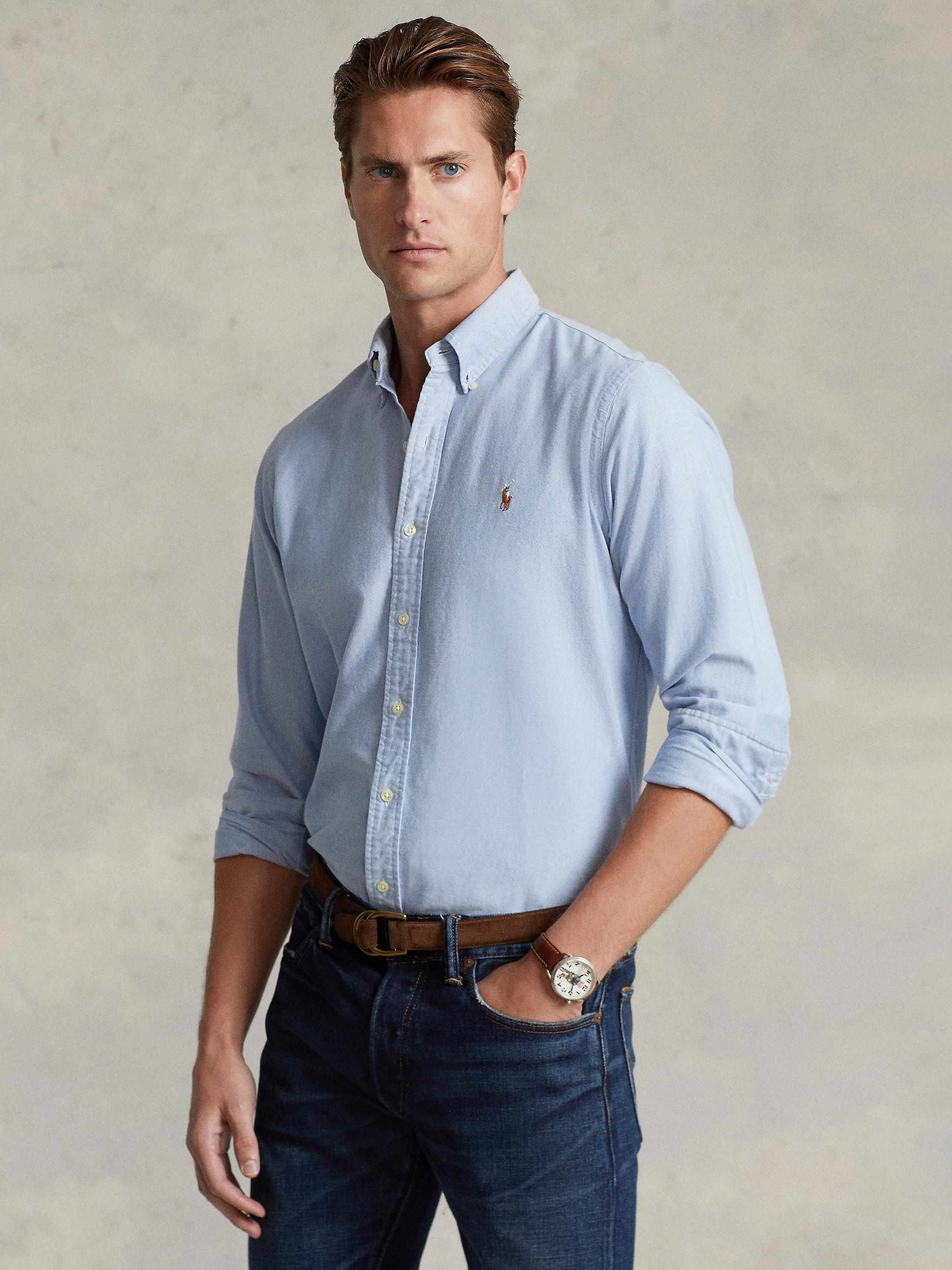 Polo Ralph Lauren Slim Fit Oxford Shirt Sky