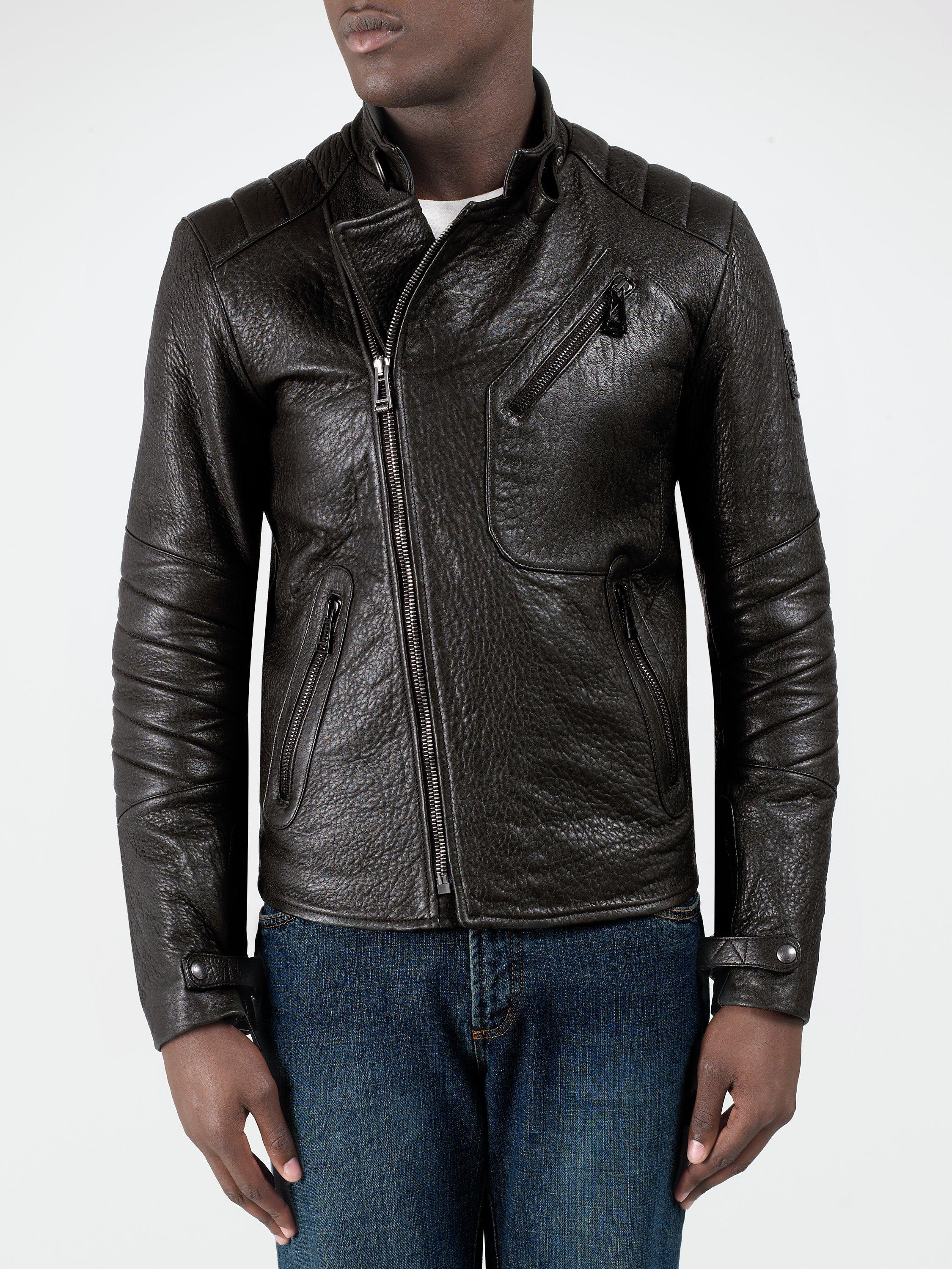 Belstaff Kendall Blouson Leather Jacket Black