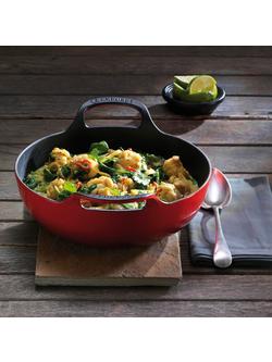 Le Creuset Cast Iron Balti Dish 24cm - view 2, Cerise