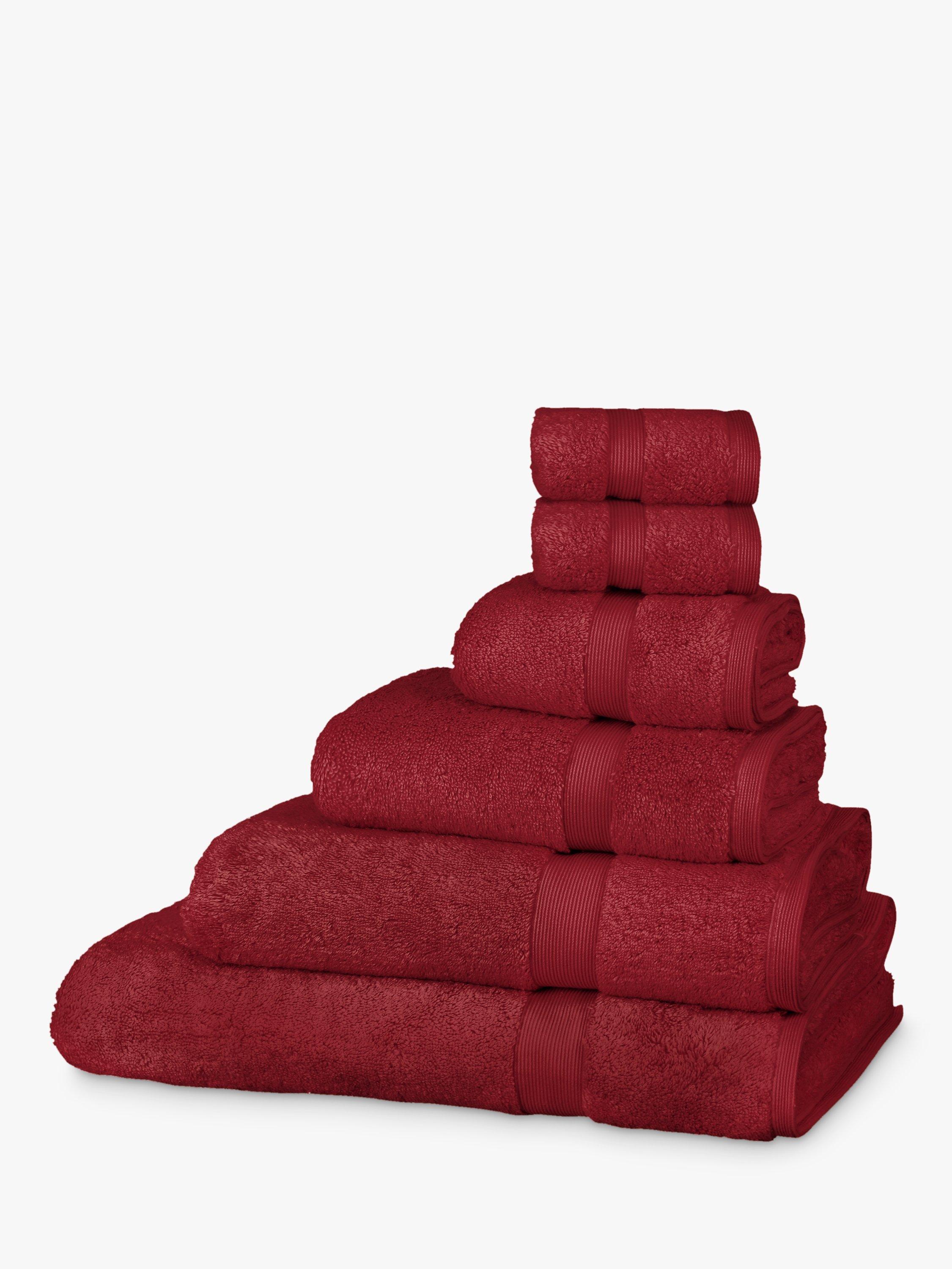 John Lewis Egyptian Cotton Towels Claret Red