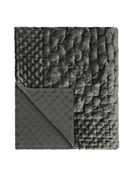 John Lewis Velvet Stitch Quilt, Steel