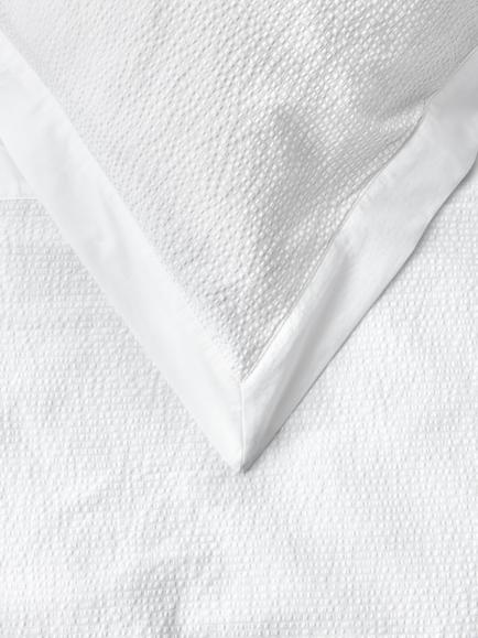 John Lewis Croft Pure Cotton Seersucker Bedding - view 2, White