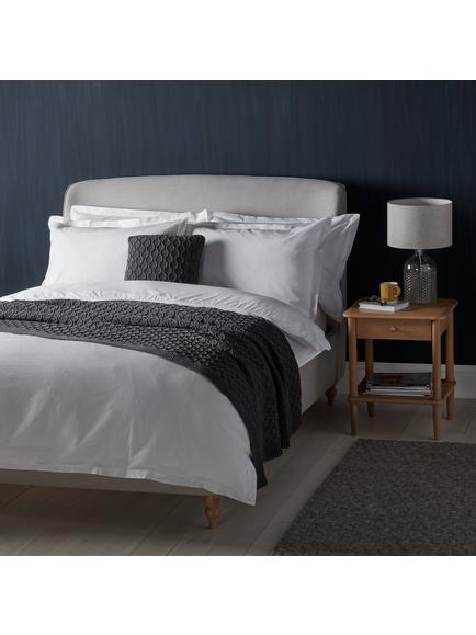 John Lewis Croft Pure Cotton Seersucker Bedding, White, White