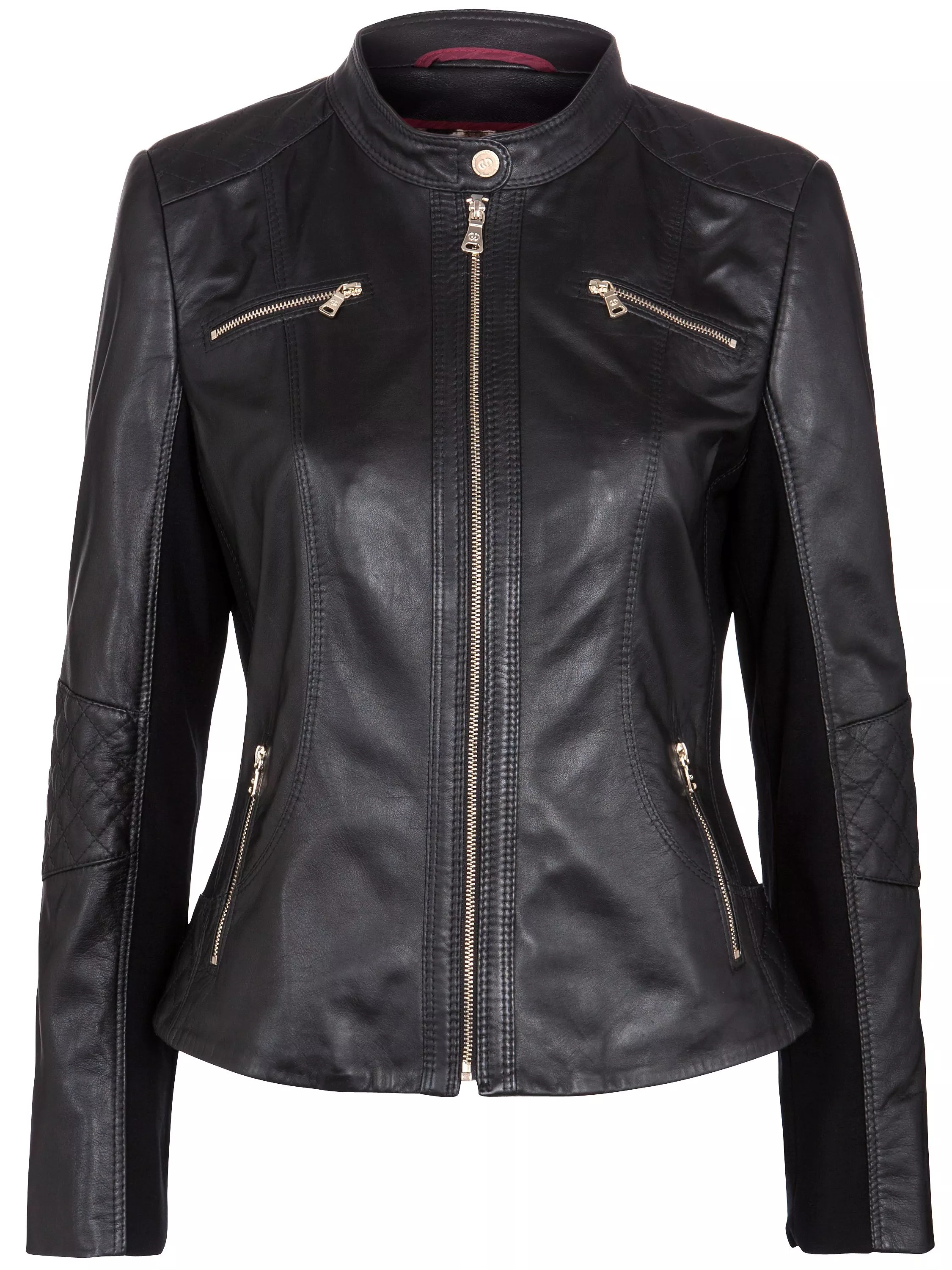 Gerry Weber Leather Jacket Black