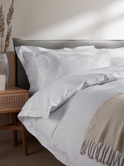 The Ultimate Collection Luxury Egyptian Cotton Sateen 1000 Thread Count Flat Sheet - view 2, White