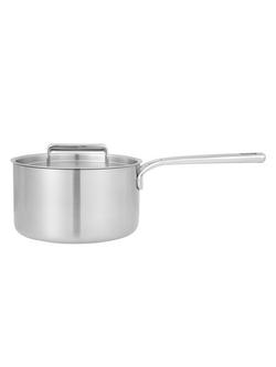 John Lewis 5-Ply Thermacore Saucepan with Lid, Silver