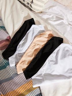 John Lewis Cotton Bikini Knickers, Pack of 5 - view 2, Multi