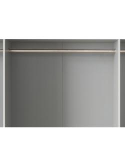 John Lewis Elstra / Marlow Wardrobe Hanging Rail - view 2, Chrome