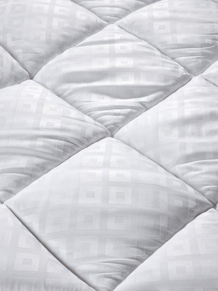 John Lewis Synthetic Soft Touch Washable Dual Layer 6cm Deep Mattress Topper - view 2, White