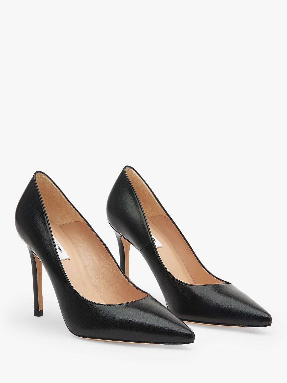 Product image 2 of 5, which shows L.K.Bennett Fern Pointed Toe Leather Court Shoes, Black, 5