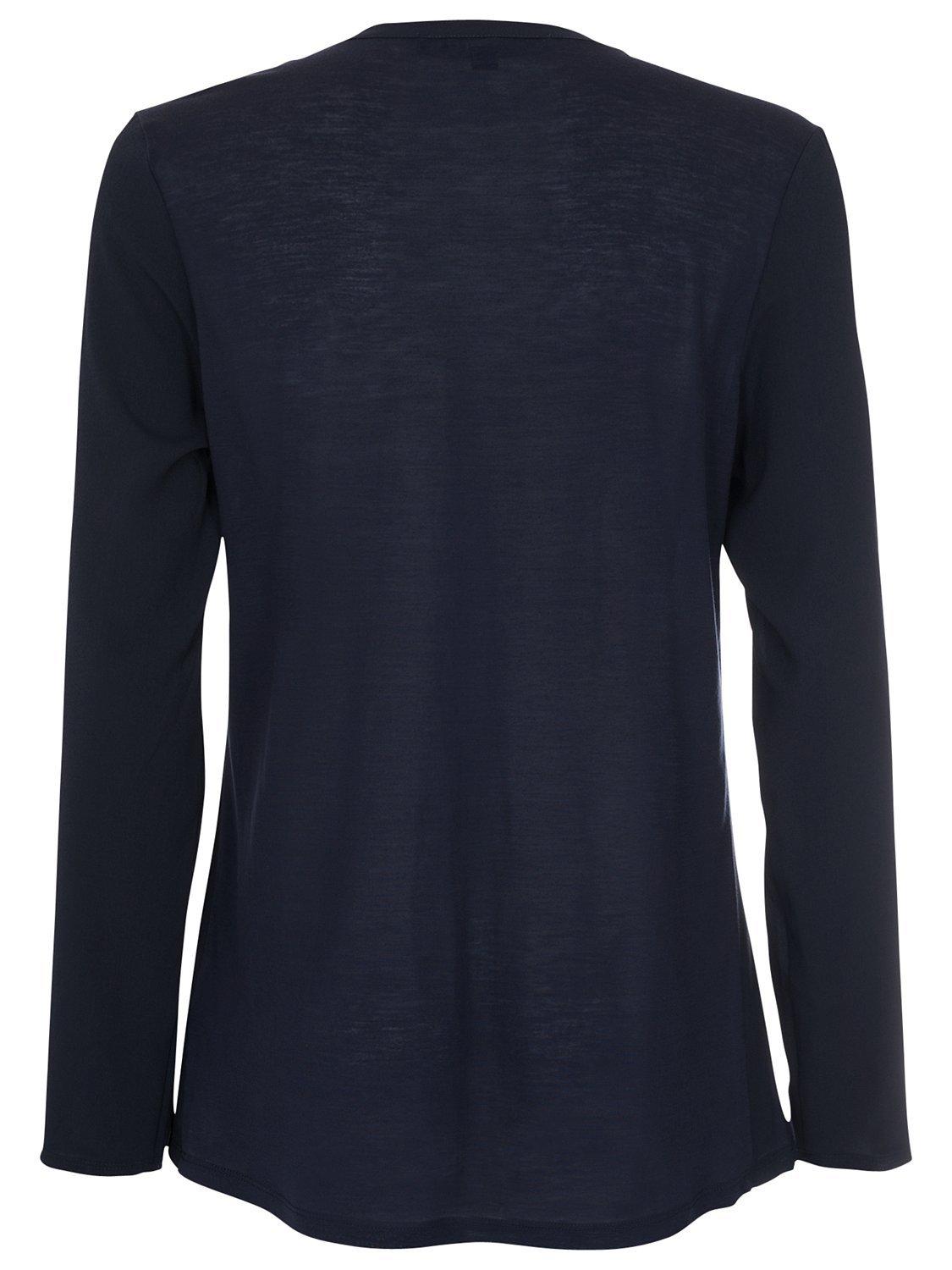 Product image 2 of 5, which shows French Connection Classic Polly Plains Shirt, Utility Blue, S