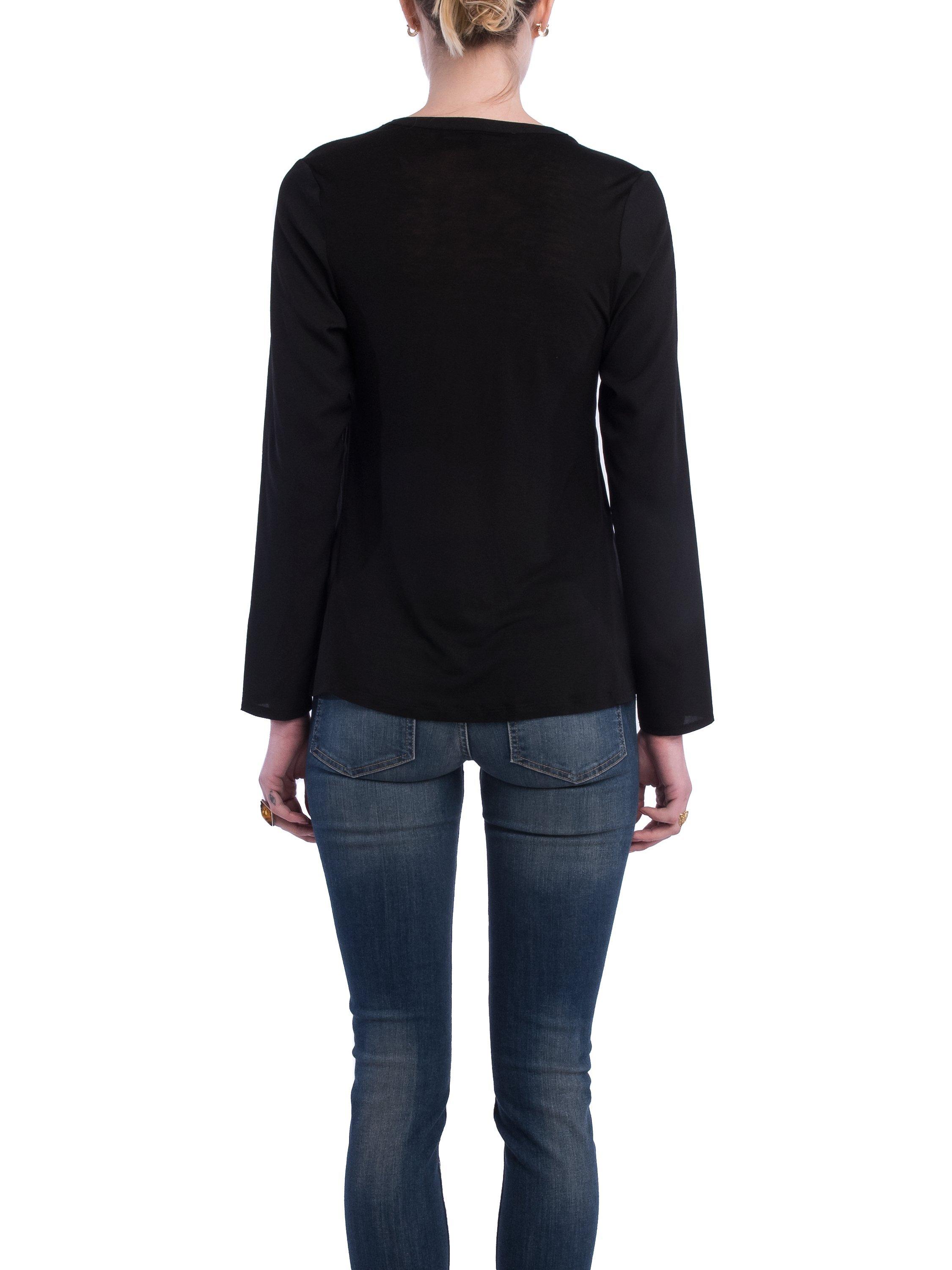 Product image 4 of 5, which shows French Connection Classic Polly Plains Shirt, Utility Blue, S