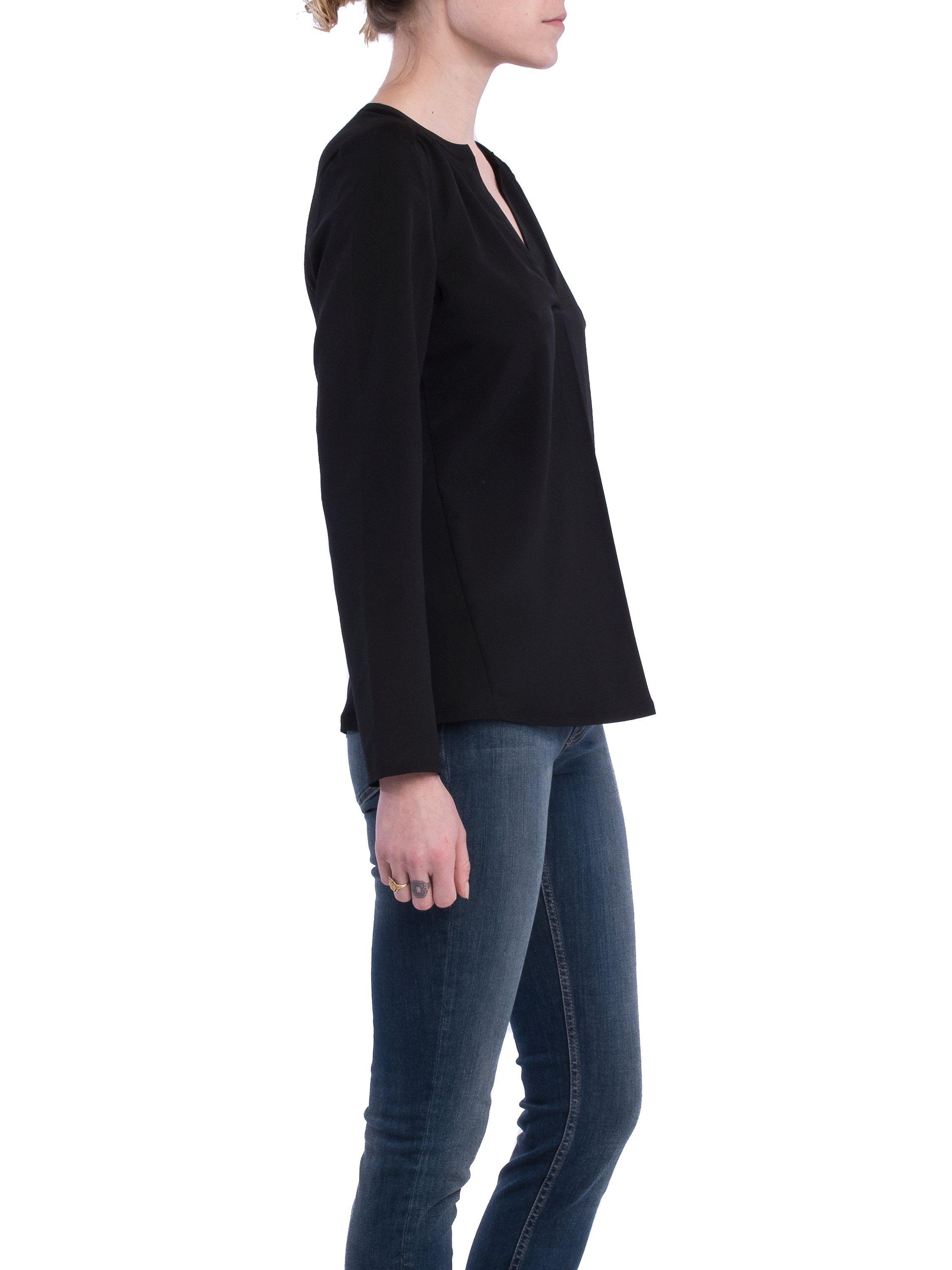 Product image 5 of 5, which shows French Connection Classic Polly Plains Shirt, Utility Blue, S