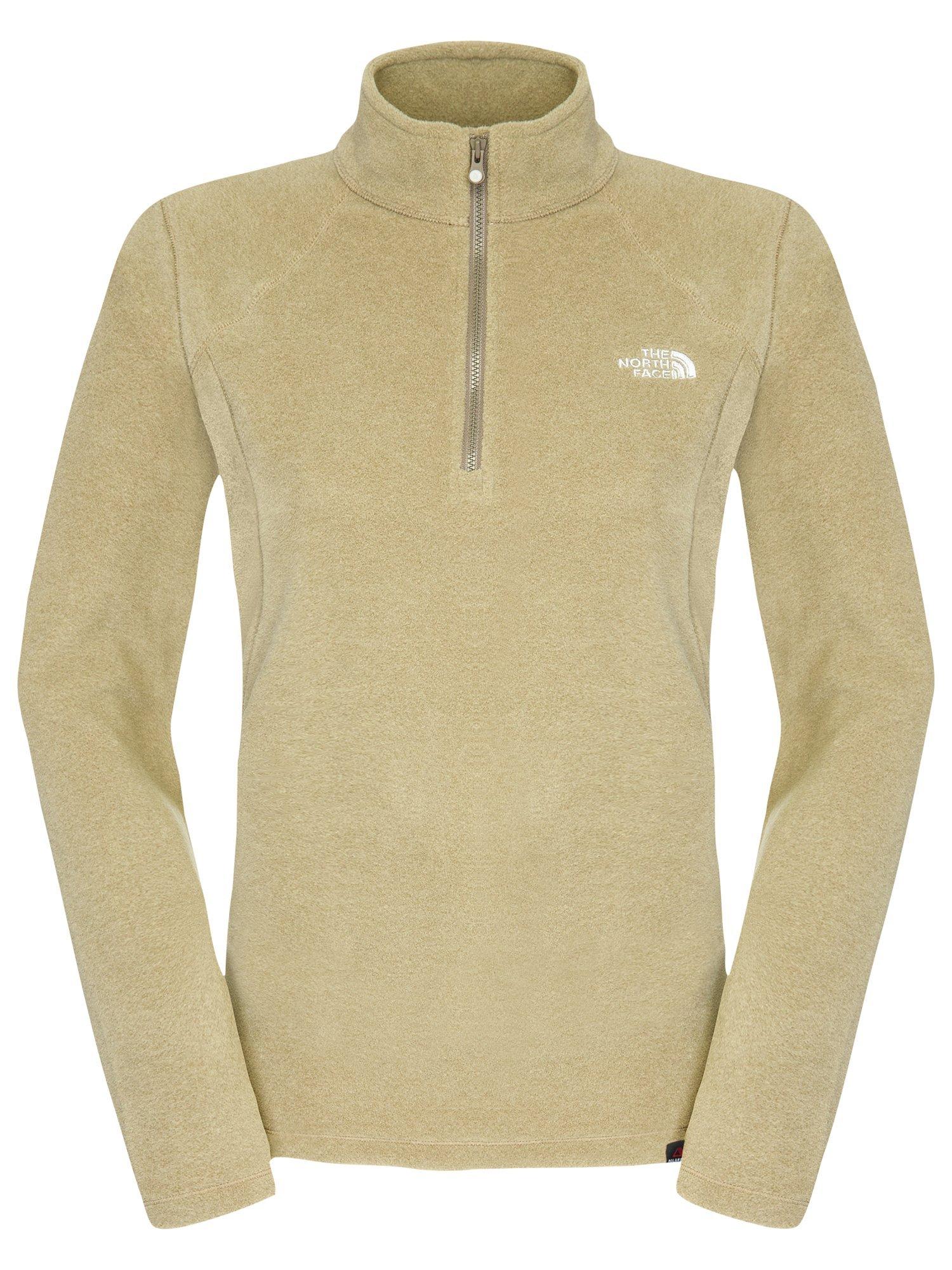 The North Face 100 Glacier 1/4 Zip Fleece, Beige