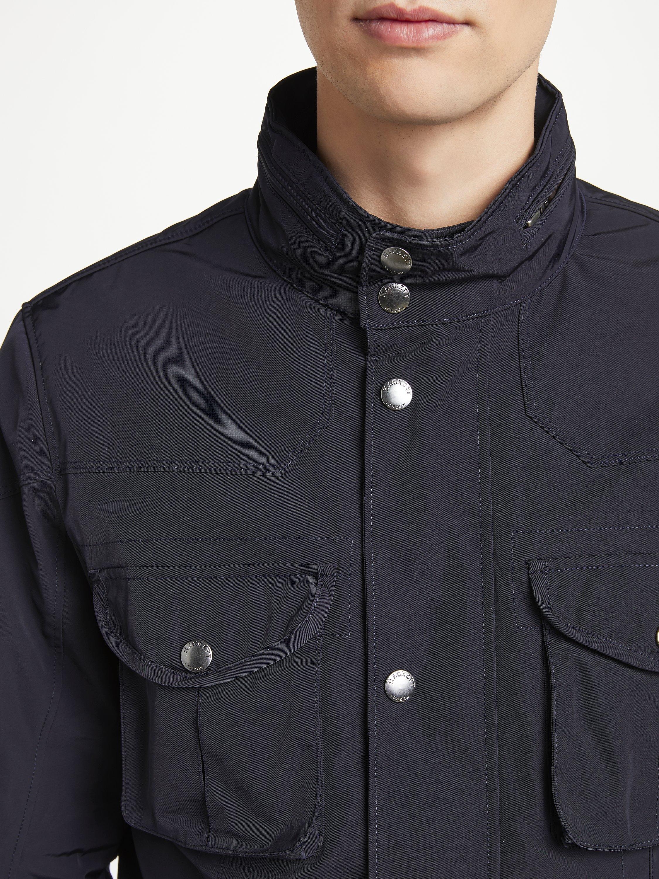 Hackett London Winter Velospeed Coat Navy