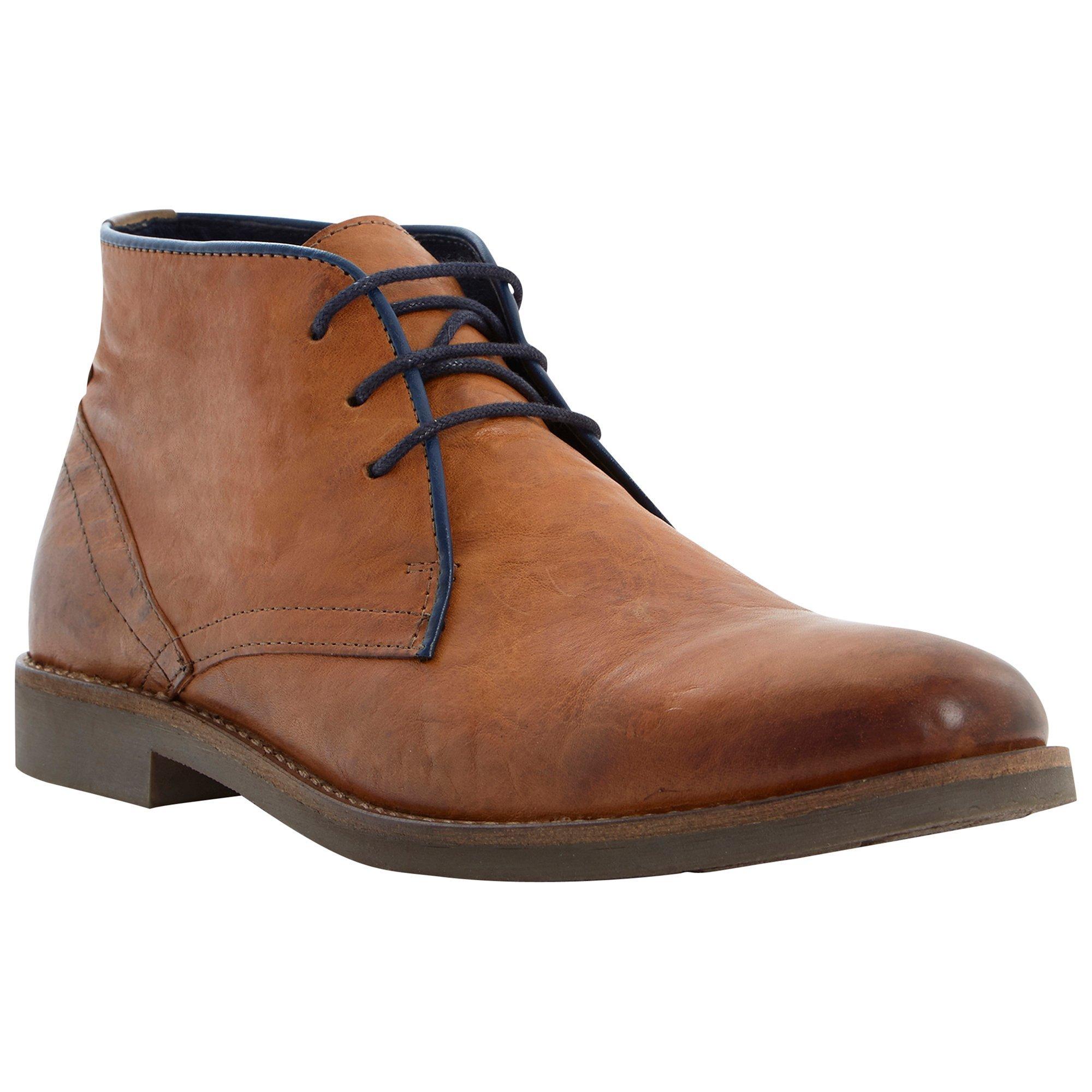 Dune Cactus Leather Desert Boots, Tan
