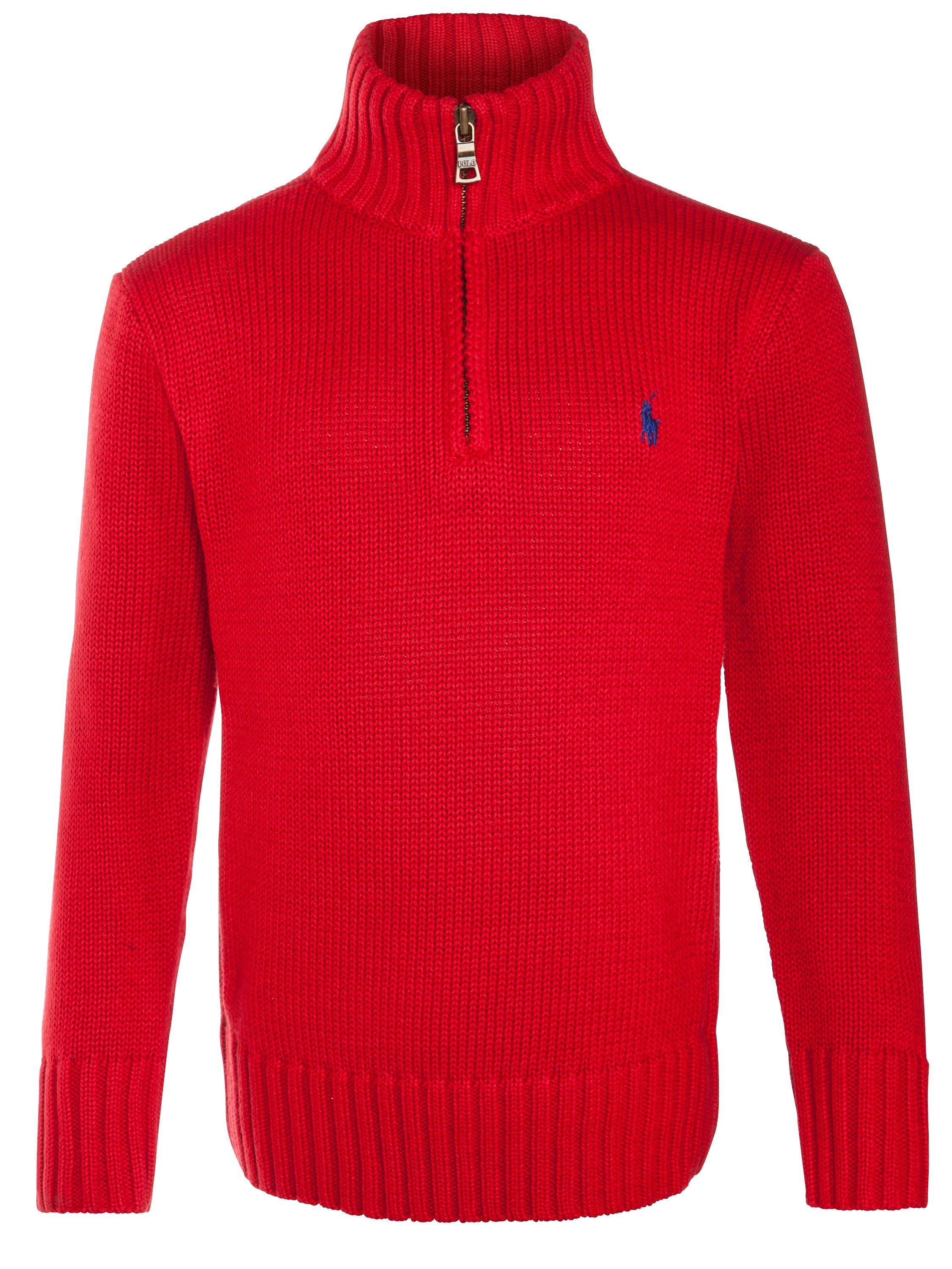 Polo Ralph Lauren Boys Mock Neck Half Zip Jumper