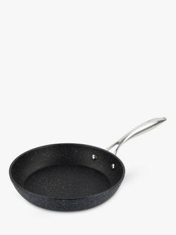 Eaziglide Neverstick2 Aluminium Non-Stick Open Frying Pan, Black/White