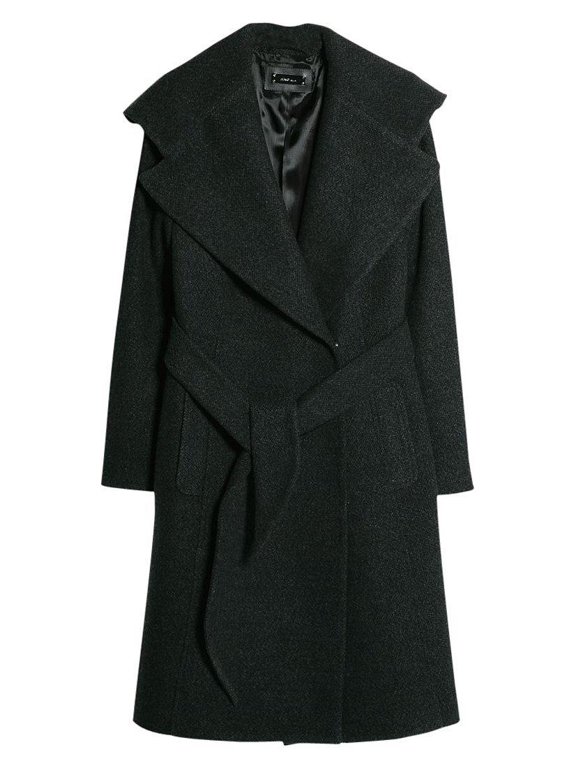 Mango Wide Lapel Belt Coat