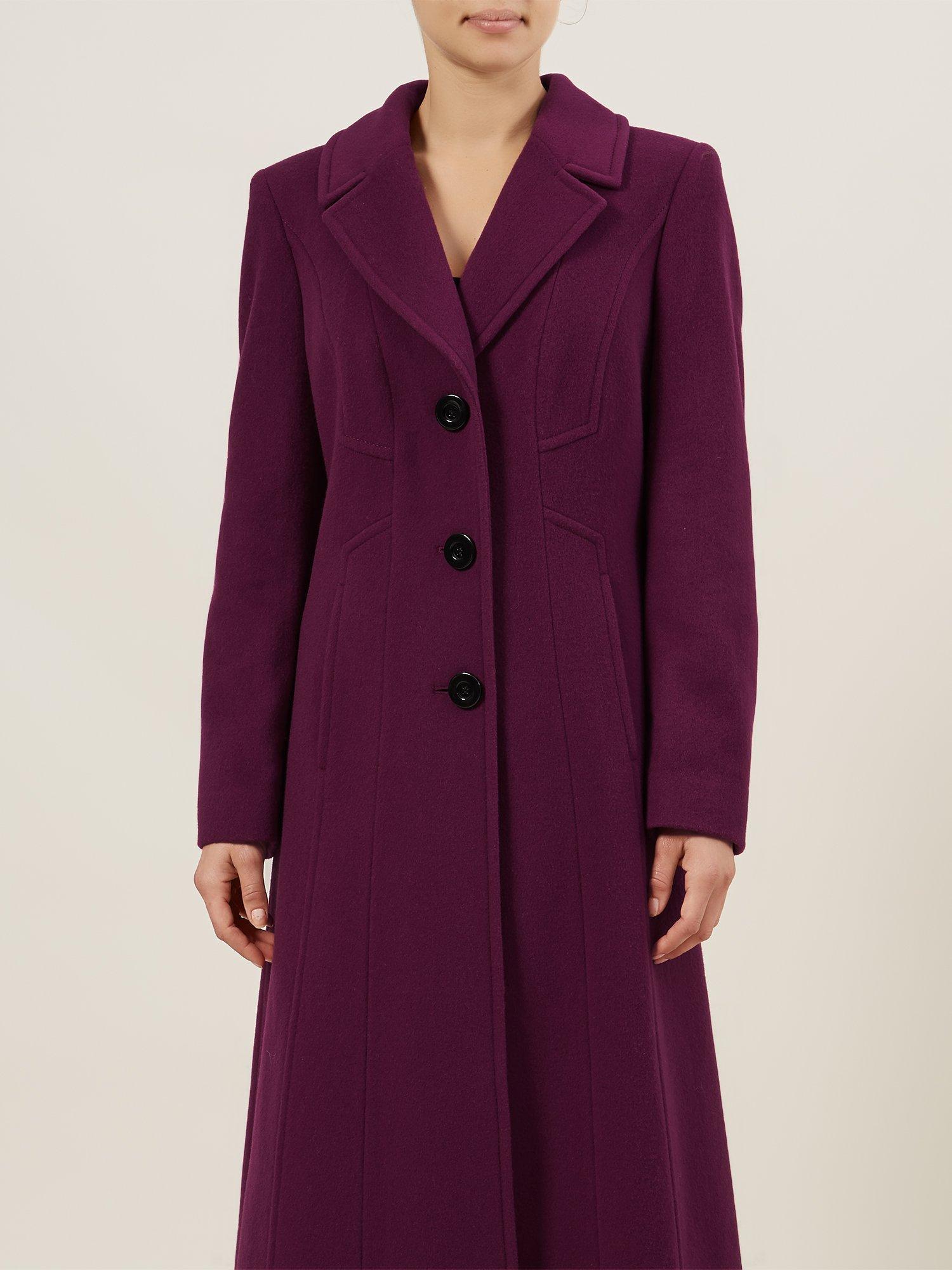Jacques Vert Long Fur Collar Coat