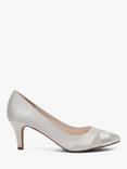 Rainbow Club Lexi Satin Toe Point Court Shoes, Ivory