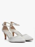 Rainbow Club Harper Satin Pointed Court Shoes, Ivory