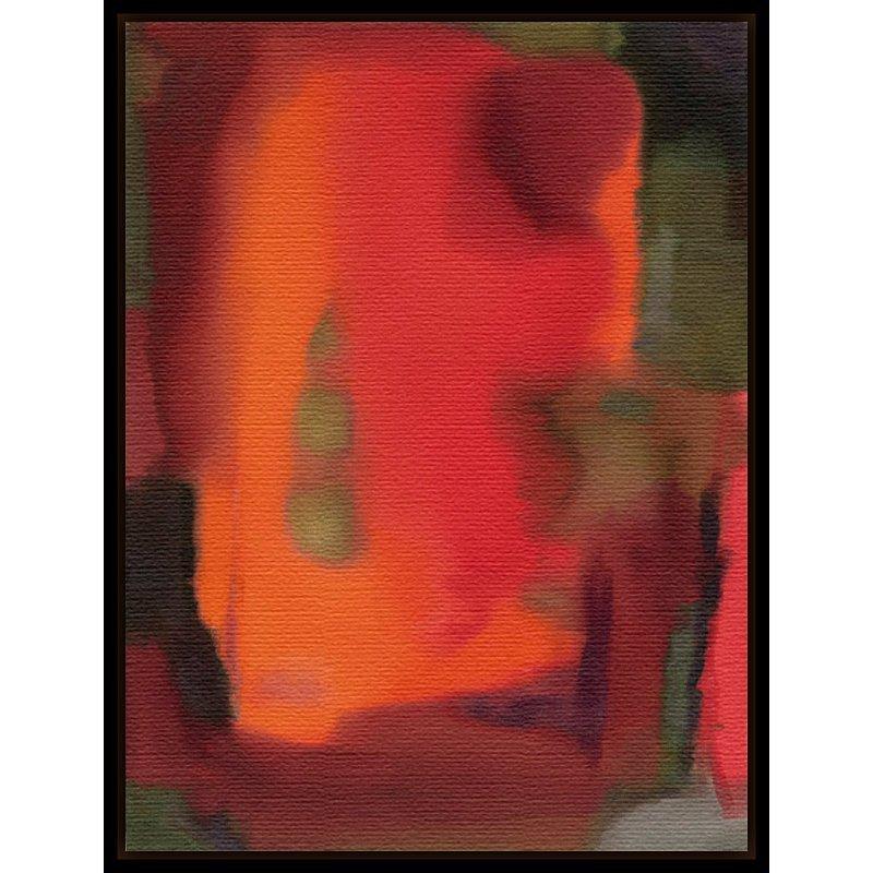 Nancy Ortenstone - Aglow, Black Framed Canvas