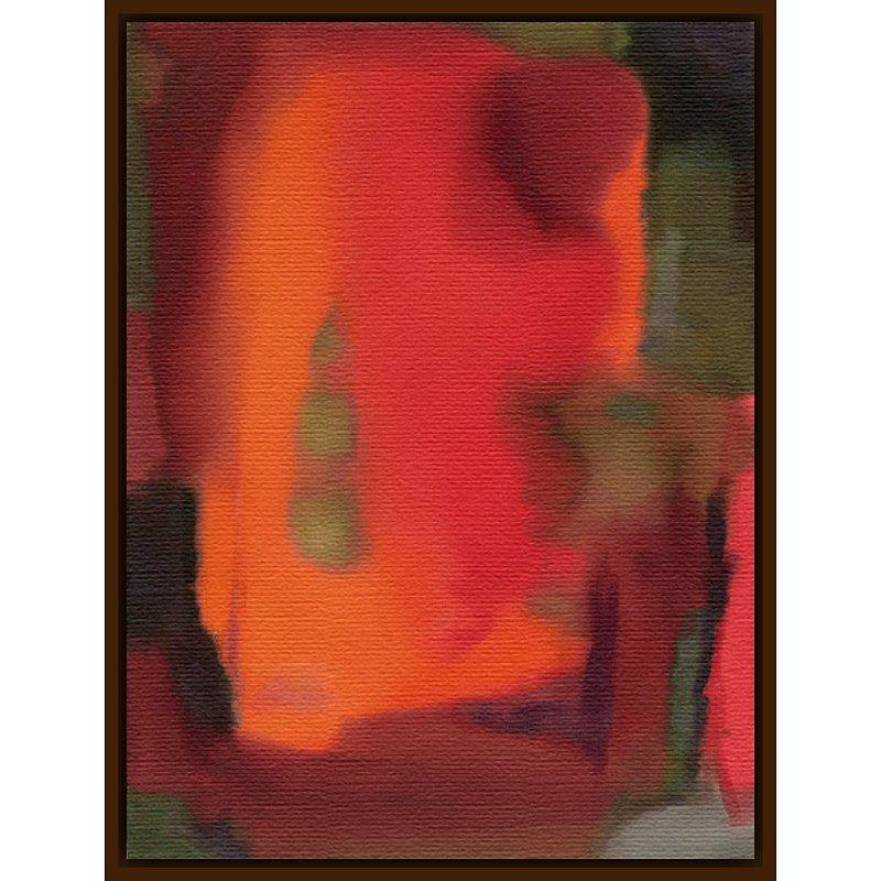 Nancy Ortenstone - Aglow, Dark Brown Framed Print