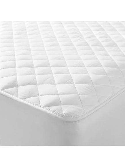 John Lewis Natural Cotton Quilted Mattress Protector, White
