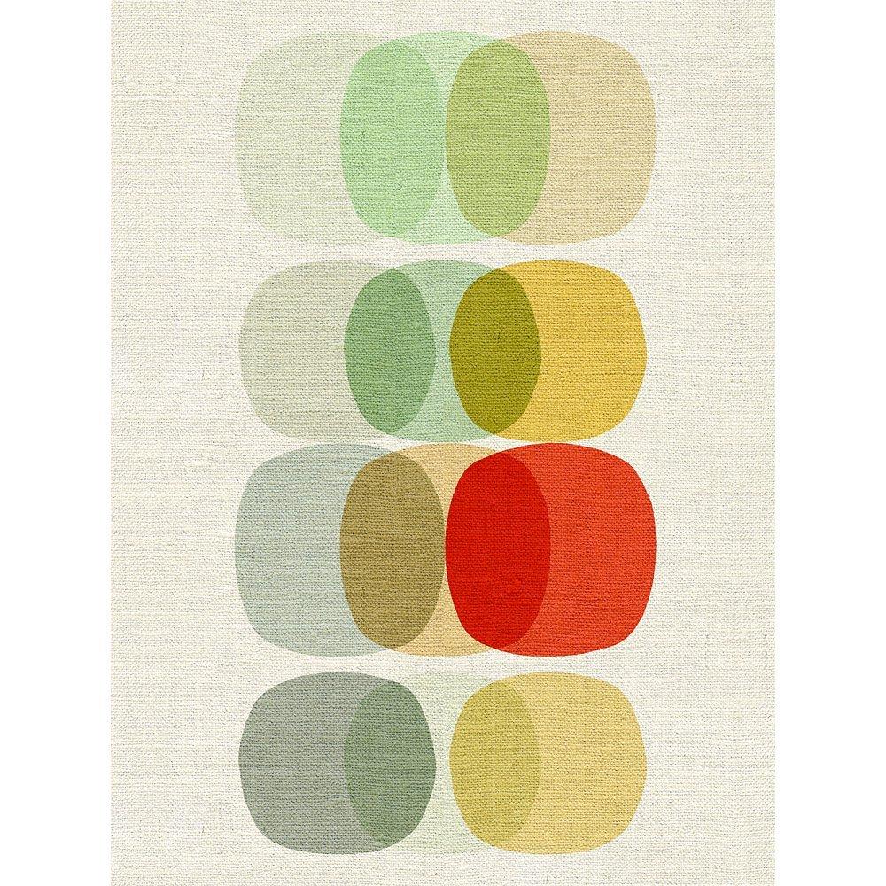 Inaluxe - Keep It Simple Circles, Stretched Canvas