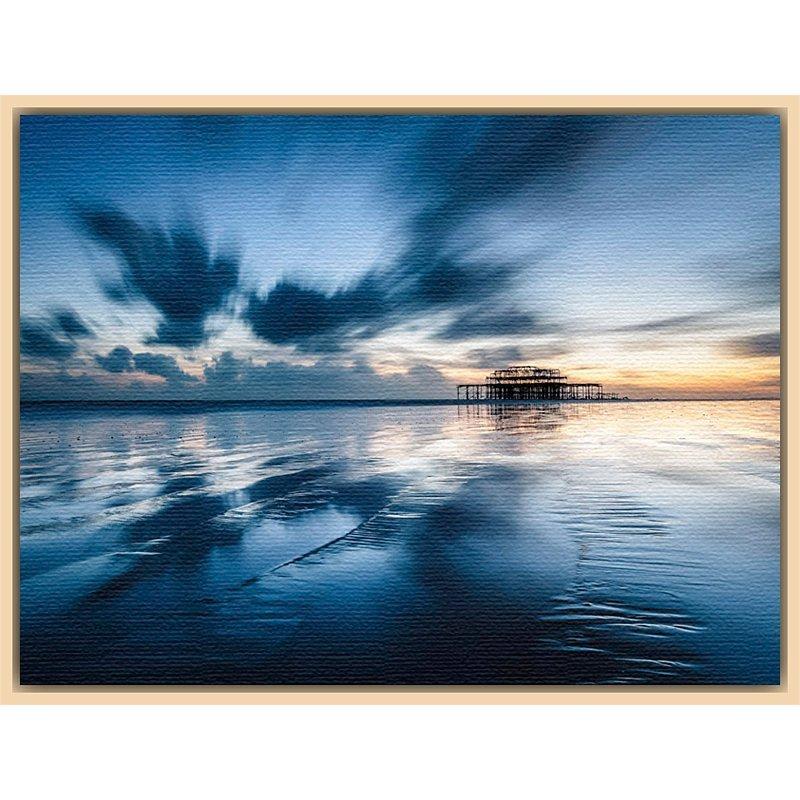 Finn Hopson - Iron Giant, Natural Ash Framed Canvas