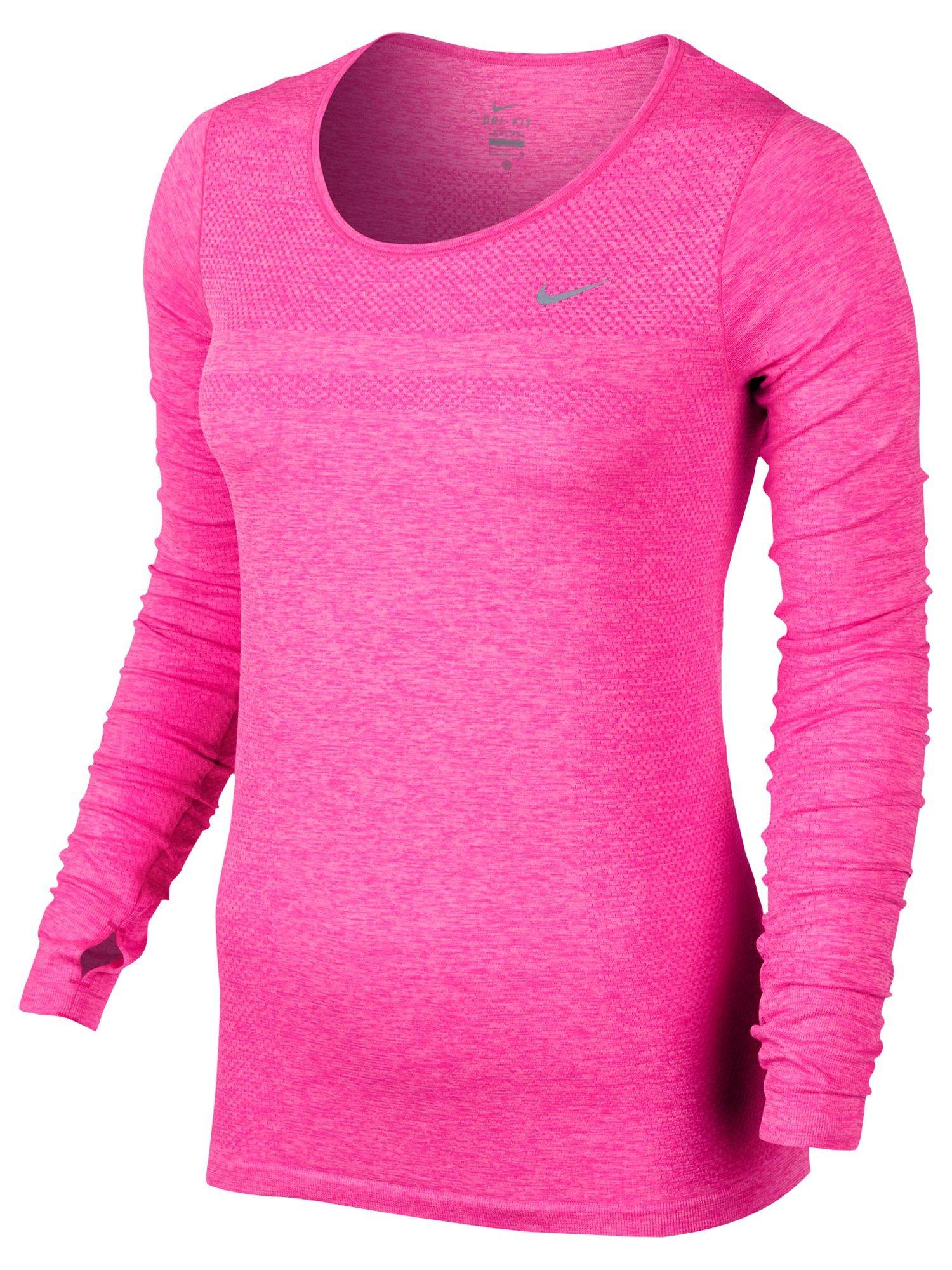 Pink dri fit long sleeve shirt on sale