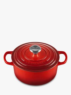 Le Creuset Cast Iron Signature Round Casserole, Cerise
