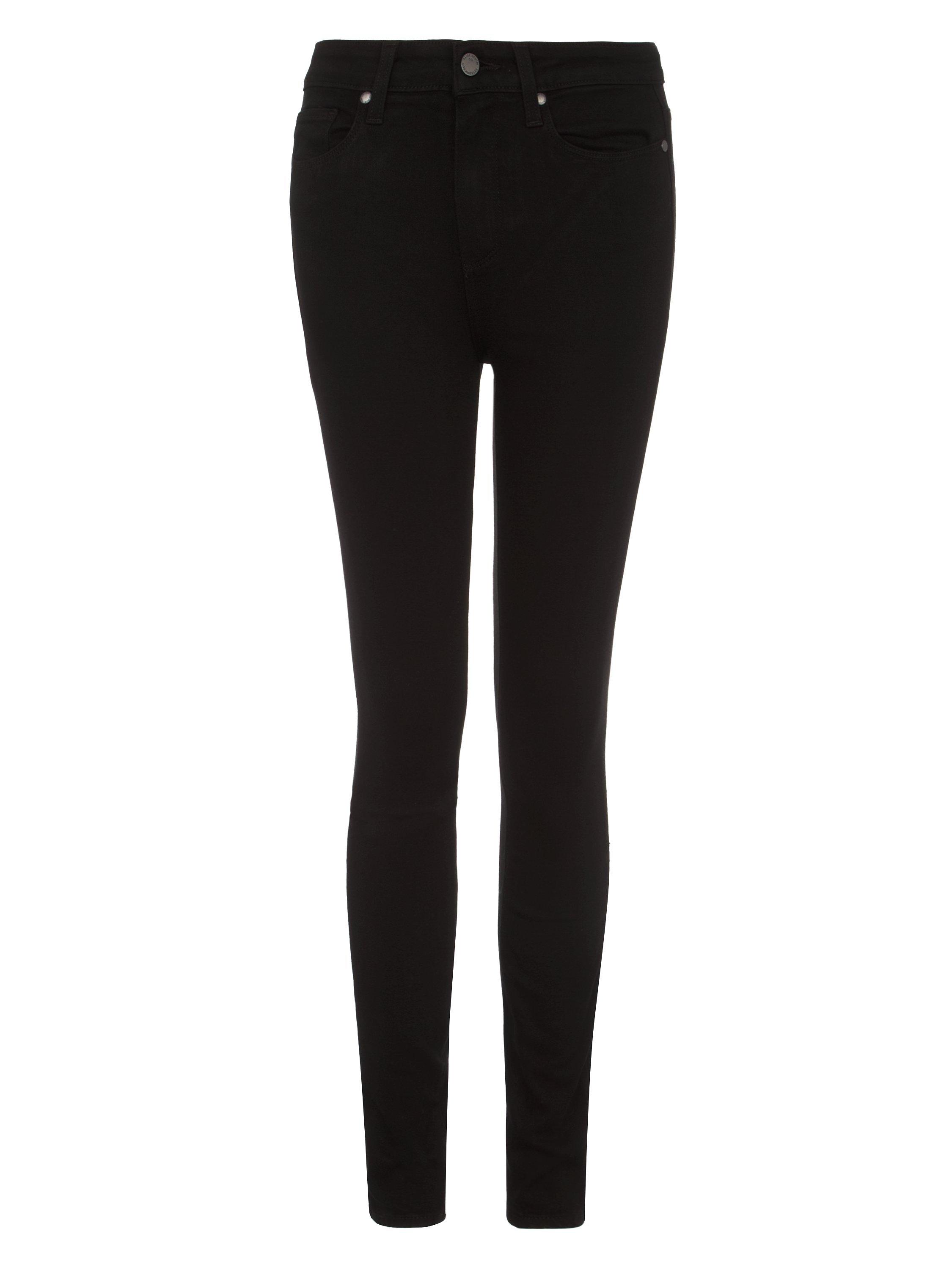 Product image 5 of 6, which shows PAIGE Margot High Rise Ultra Skinny Jeans, Black Shadow, 25