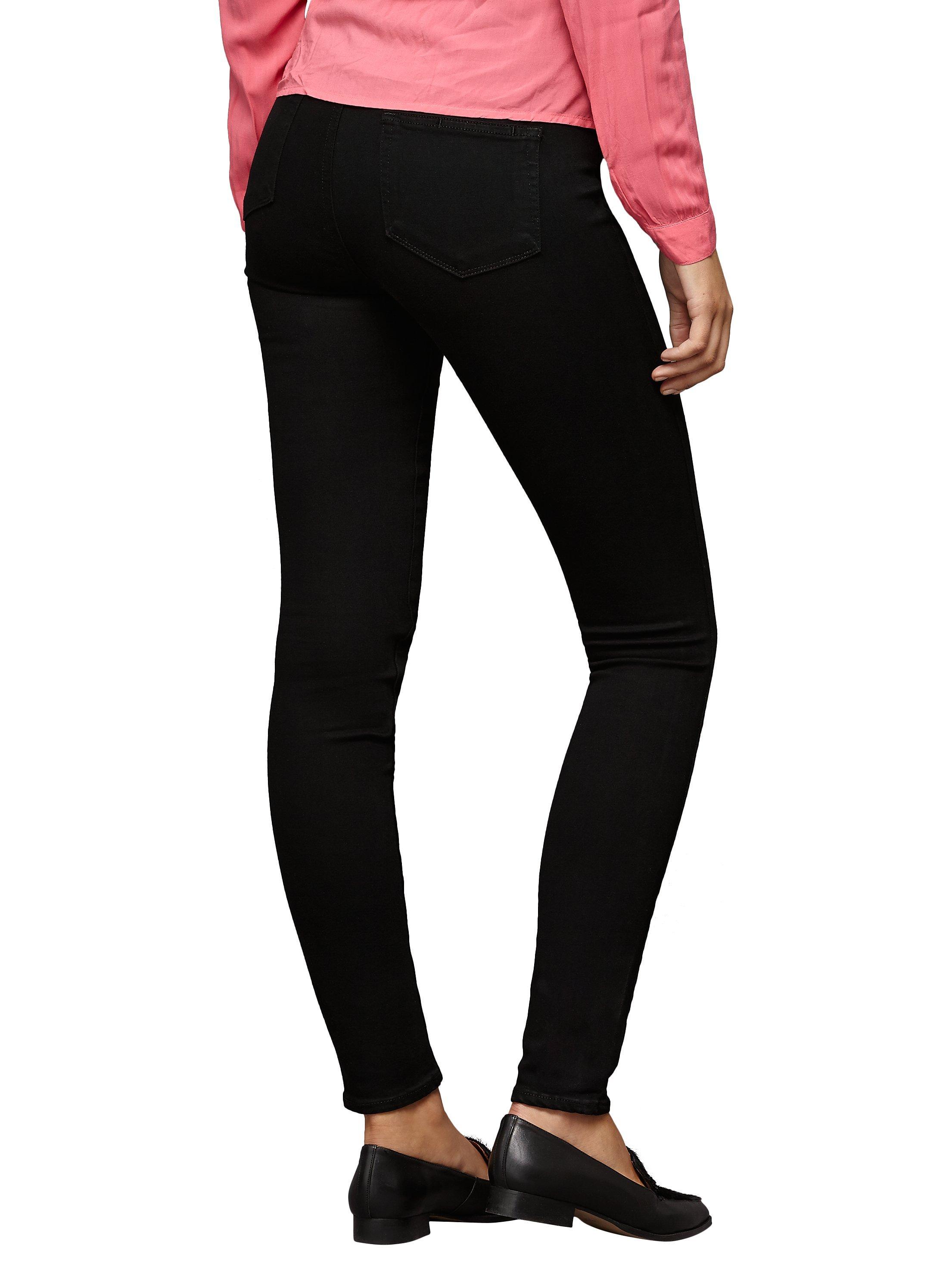 Product image 2 of 6, which shows PAIGE Margot High Rise Ultra Skinny Jeans, Black Shadow, 25