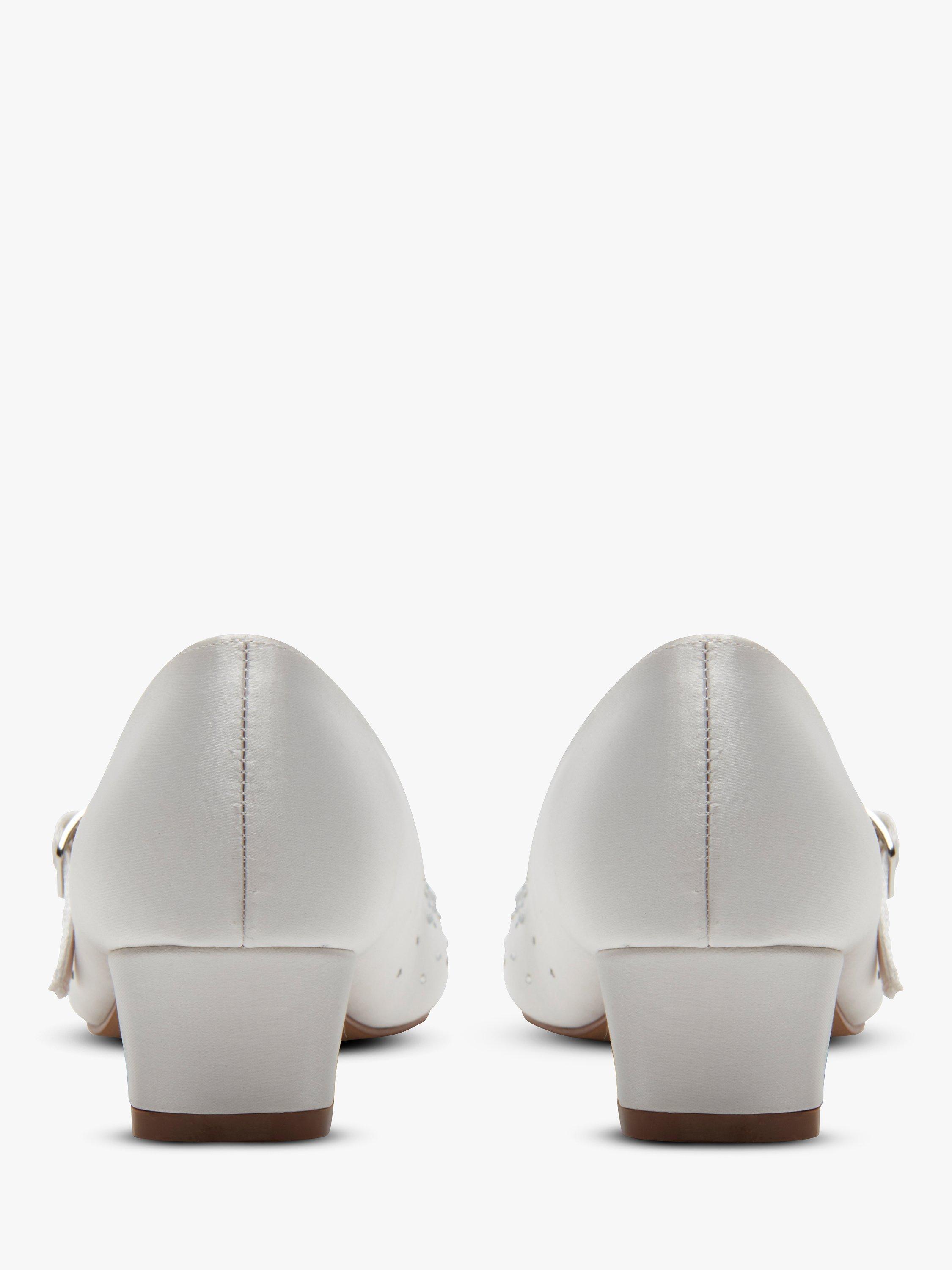 Product image 4 of 5, which shows Rainbow Club Cherry Bridesmaid Shoes, White Communion, 10 Jnr